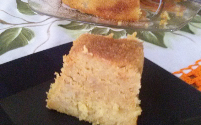 Bolo cremoso de batata doce