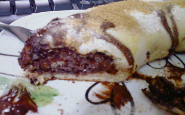 Rocambole de Nutella do Zé