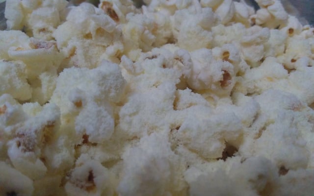 Pipoca de leite em pó