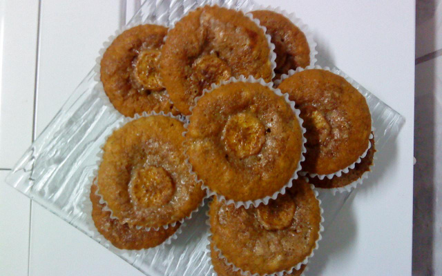 Cupcake de Banana com Canela