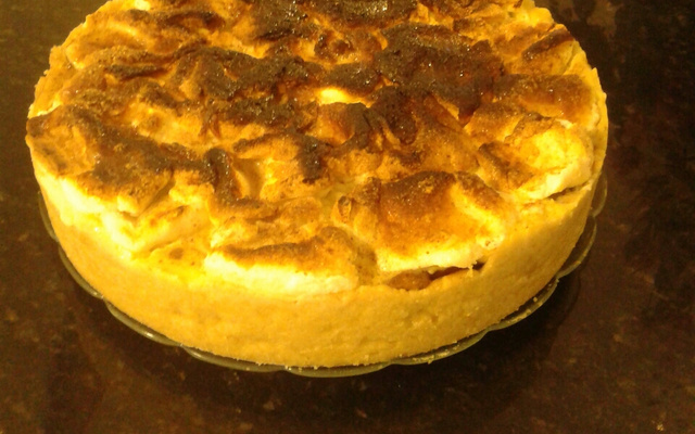 Torta merengue de banana da terra