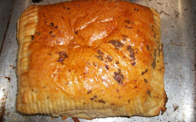 Massa de pastel assado