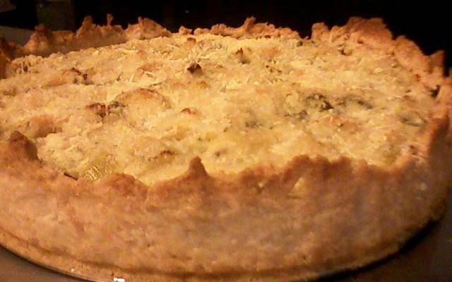 Quiche de alho poró