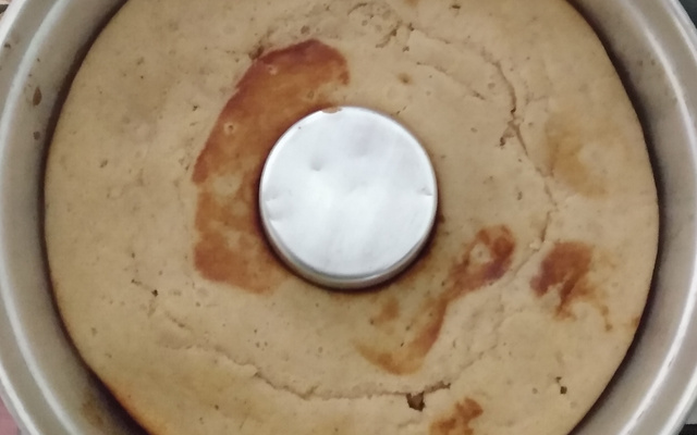 Bolo de canela com banana