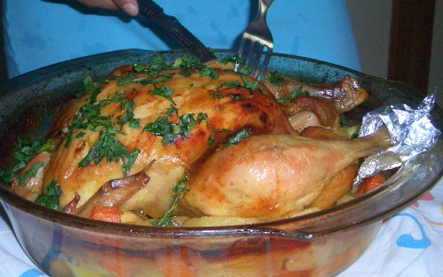 Frango recheado delícia