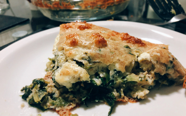 Torta de escarola light