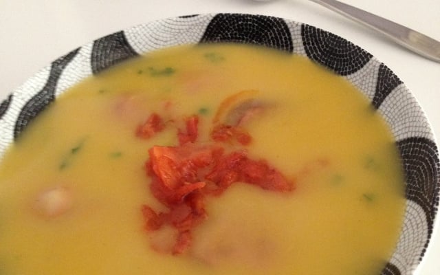 Sopa creme de mandioquinha