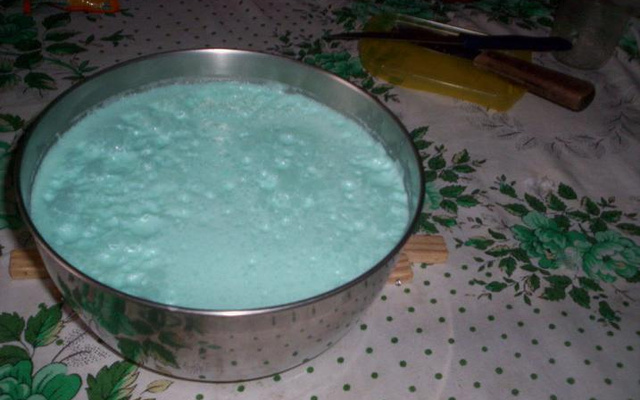 Pudim maravilha azul