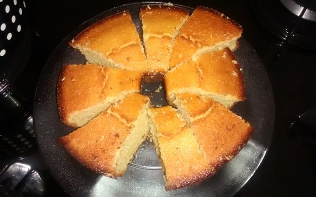 Bolo de flocão de milho