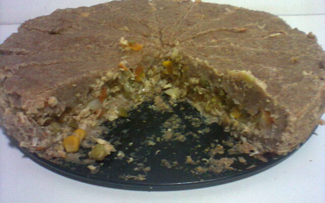 Torta de frango com farinha integral