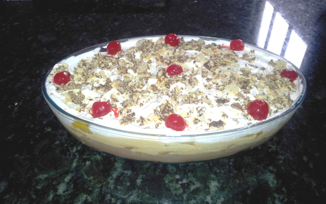 Pavê de chocolate e doce de leite