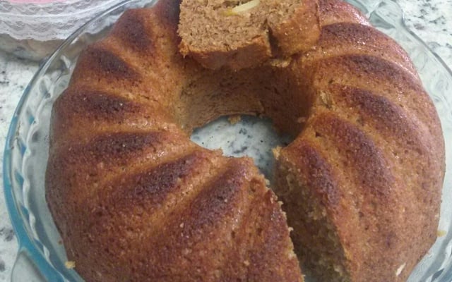 Bolo de banana integral