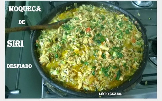 Moquequinha de siri desfiado