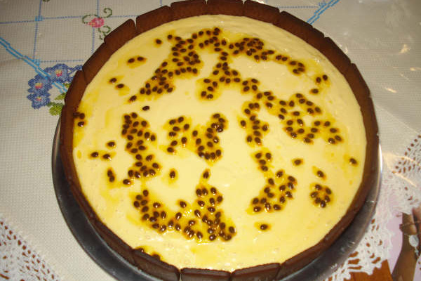 Torta mousse de maracujá