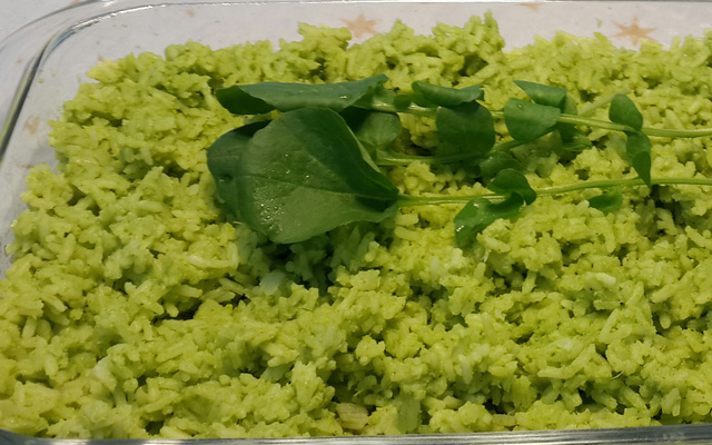 Arroz de alho para churrasco