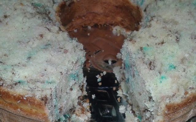 Bolo arco-íris da Dry