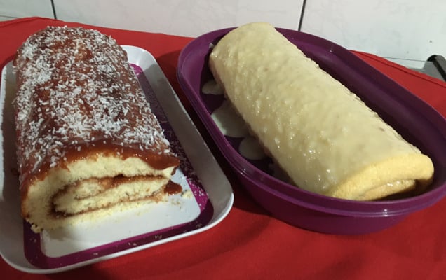 Rocambole de doce de leite