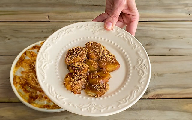 Banana com Doce de Leite na Grelha