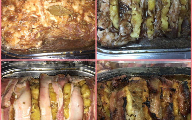 Lombo recheado com abacaxi Emeliza