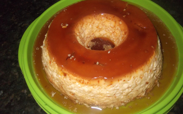 Pudim de leite condensado com creme de leite