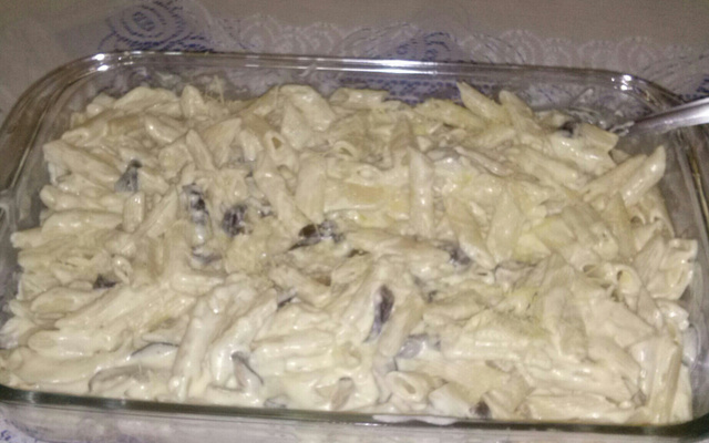 Penne maravilhoso ao shitake