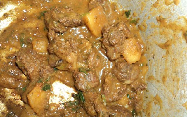 Carne de panela com mandioca