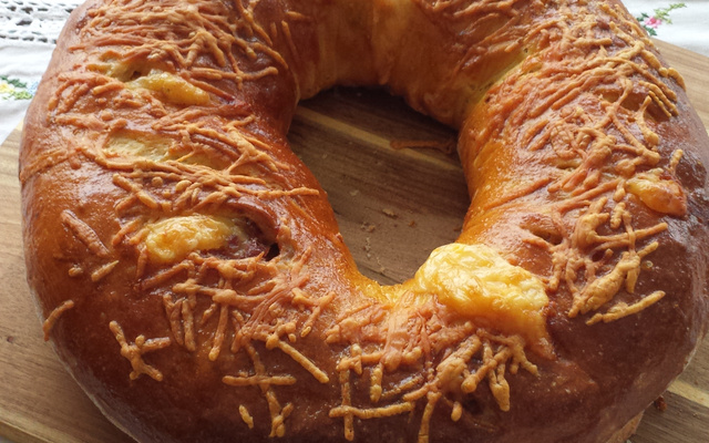 Pão de lingüiça delicioso