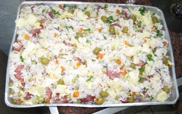 Arroz especial com carne seca