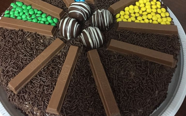 Bolo de Kit Kat à minha moda