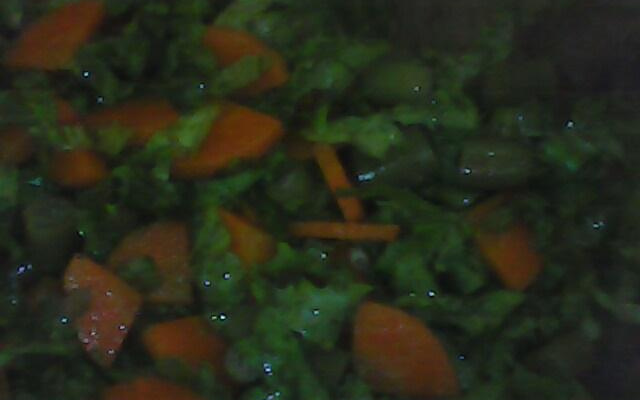 Salada simples com vagem