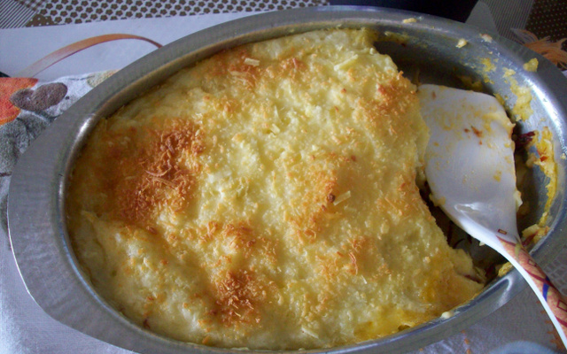 Escondidinho de carne seca