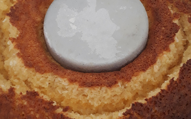 Bolo fubá cremoso com coco