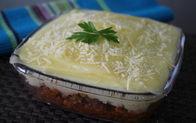 Escondidinho de carne moída