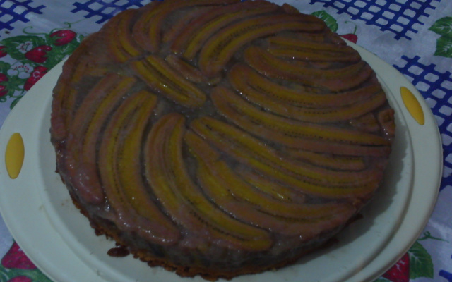 Torta de cascas de banana