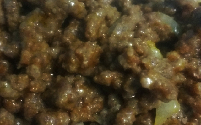 Carne moída frita