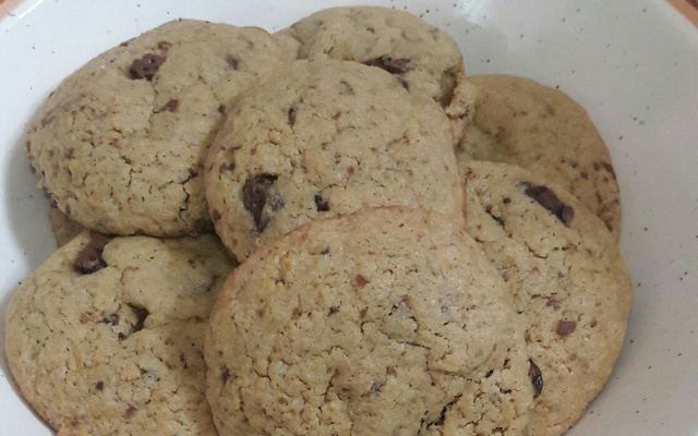 Cookies com gotas de chocolate