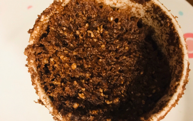 Bolo de caneca fit com aveia