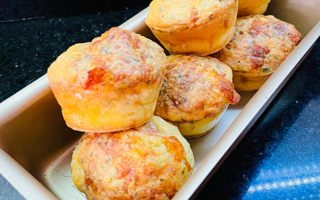 Pão de queijo fit de forminha