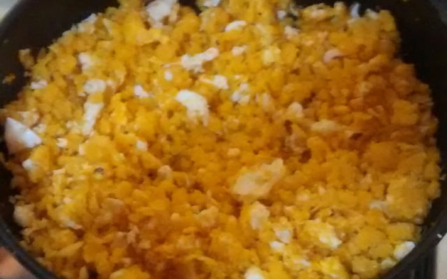 Virado de queijo e ovo