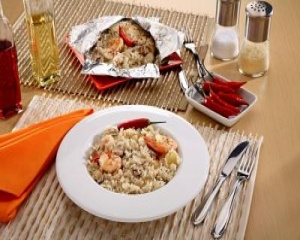 Arroz urbano de papelote