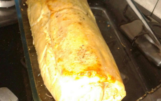 Rocambole salgado de liquidificador