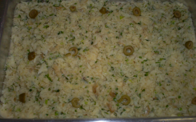 Bacalhau de forno com purê à moda do Antonio