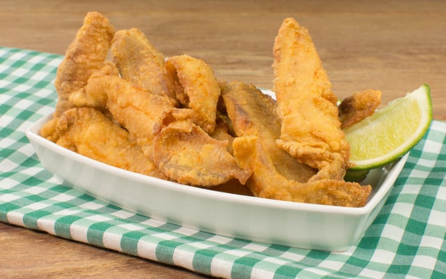 Filé de tilápia frito simples