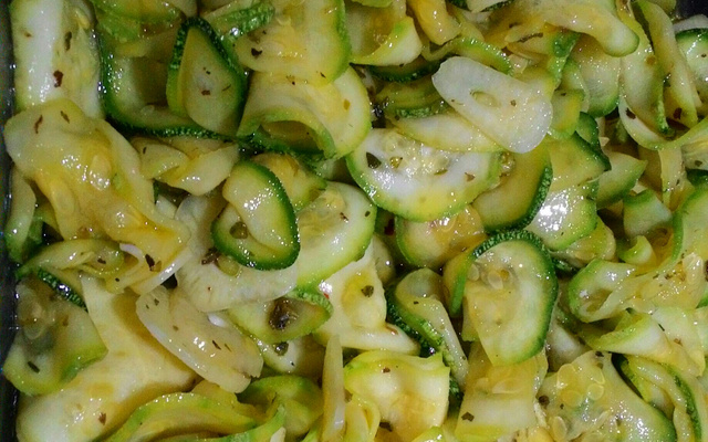 Antepasto de abobrinha italiana