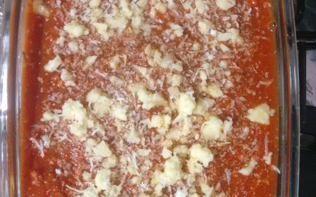 Lasanha simples de calabresa