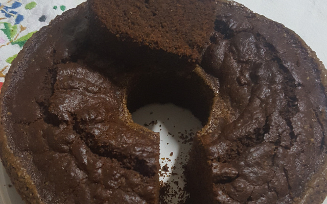 Bolo integral de cacau (sem leite)