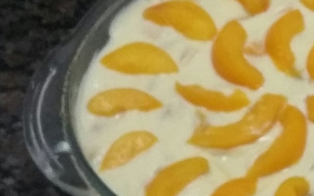 Pavê de pêssego fácil