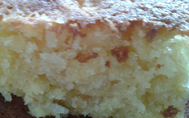 Bolo de milho em flocos