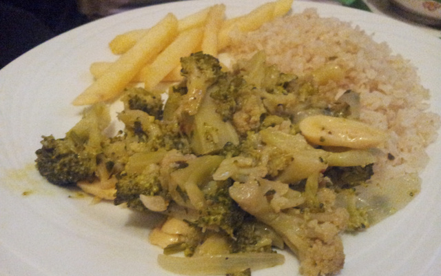 Refogado de couve-flor com brócolis