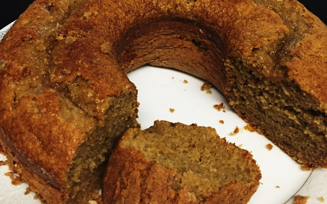 Bolo de banana de liquidificador